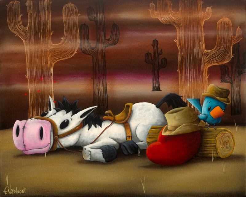 Fabio Napoleoni Sweet Little Cowboy Dreamer (SN) (Gallery Wrapped)